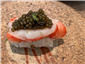 red prawn and caviar sushi